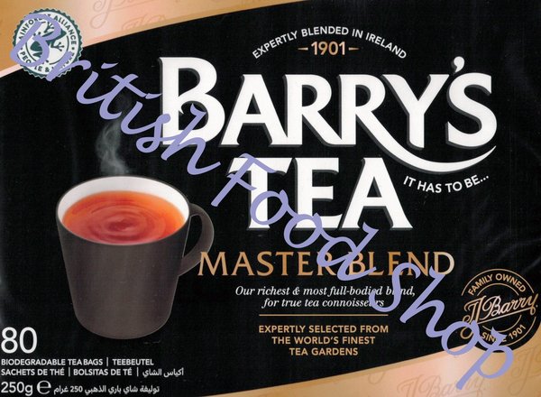 Barry's Tea Master Blend 80 Teebeutel (250g)