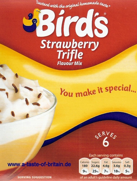 Bird's Trifle Strawberry Flavour Mix