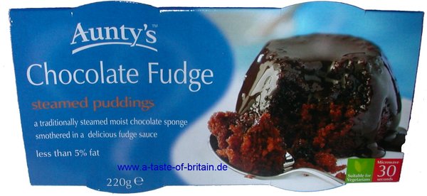 Aunty's Chocolate Fudge Steamed Puddings (2x95g)