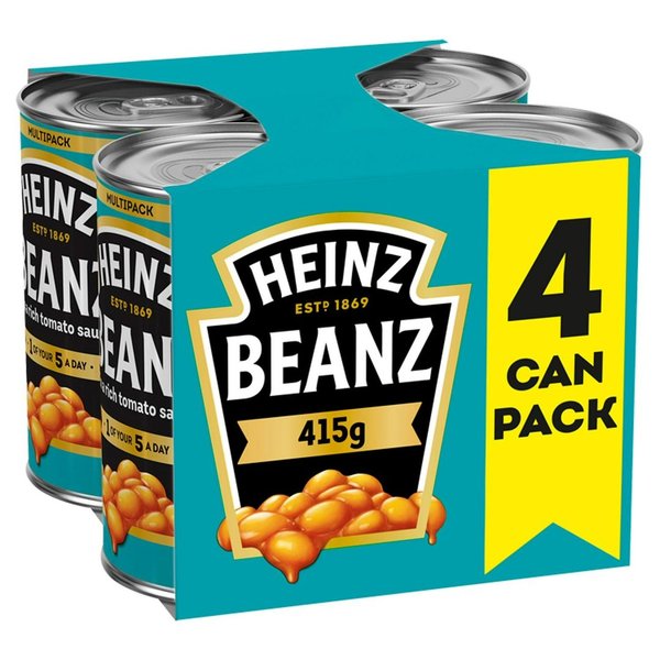 Heinz Baked Beans 4 Pack (4x 415g)