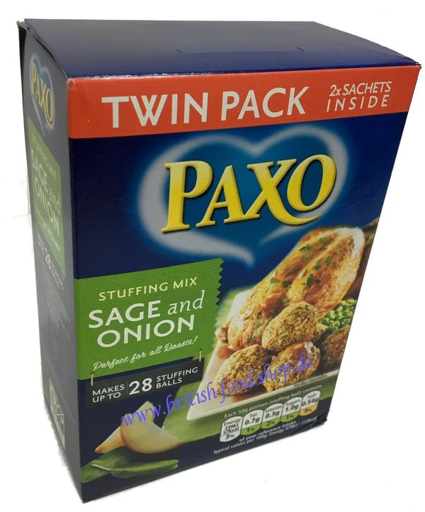 Paxo Sage and Onion Stuffing Twin Pack (2x170g)