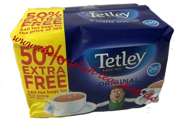 Tetley Tee 160 + 80 Teebeutel gratis (240 Teebeutel)
