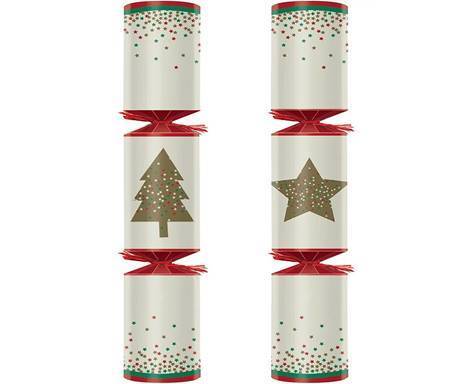 2 Christmas Crackers 10 Inch