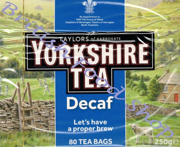 Taylors of Harrogate Yorkshire Decaf Tea 80 Tea Bags (250g)